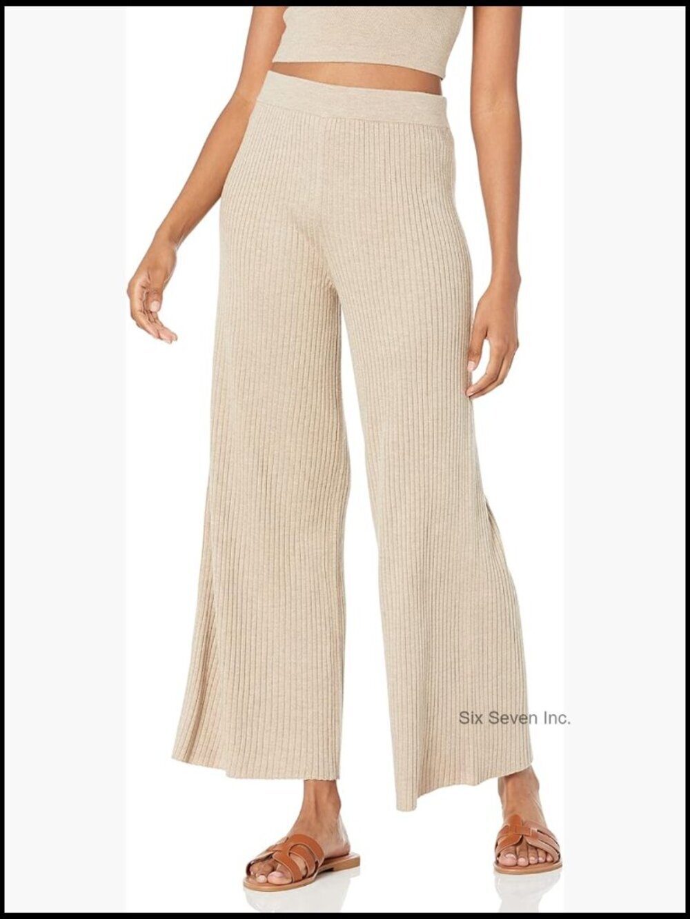 Cozy Flared Sweater Pants with Inseam